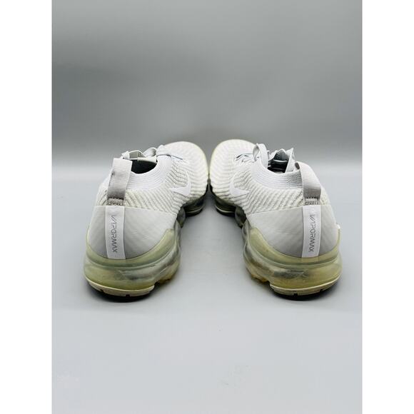 Nike Shoes Mens 11.5 White Air VaporMax Flyknit 3 Pure Platinum Running Sneakers - Picture 8 of 12